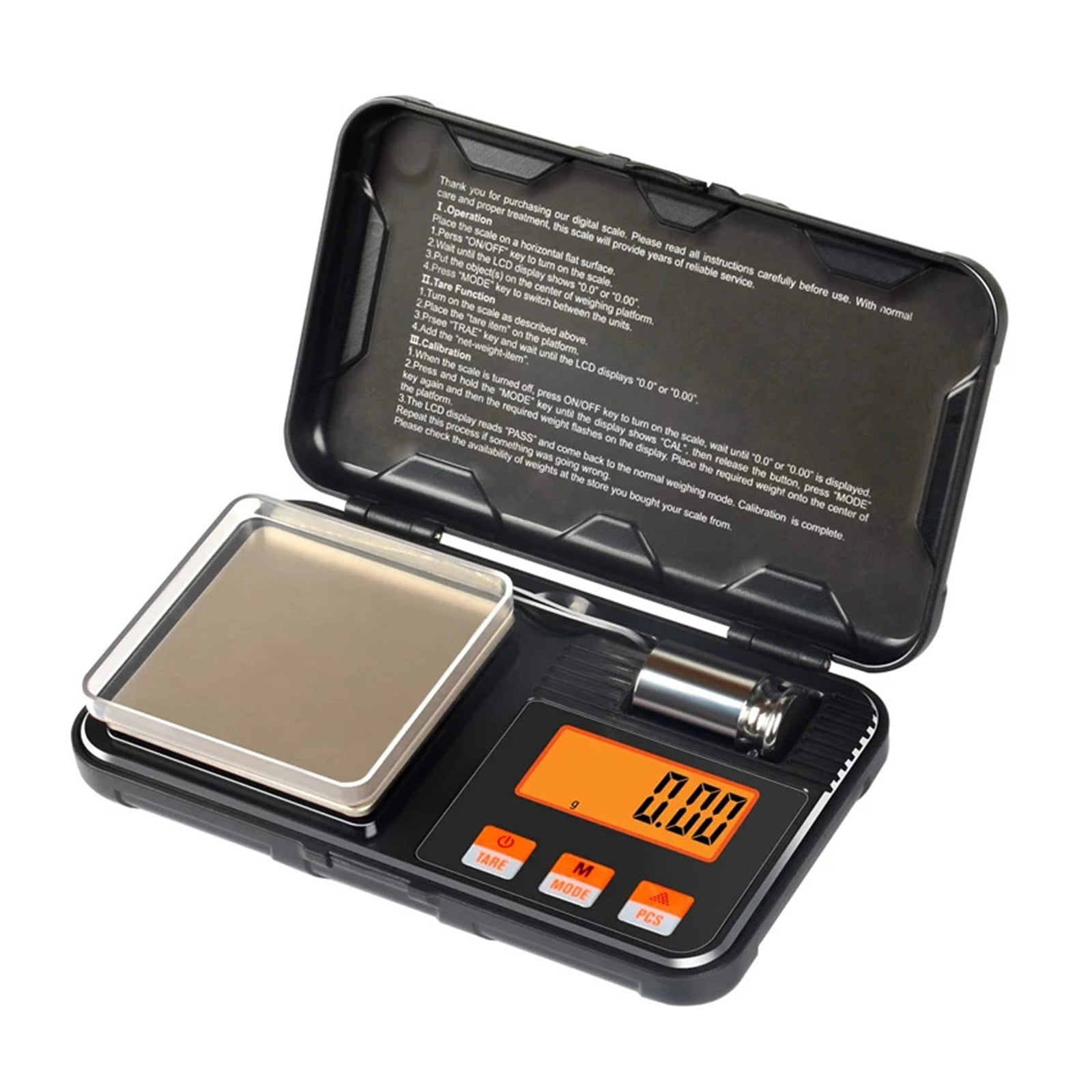 Electronic Digital Scale 200g 0.01g / 50g 0.001g Mini Scale, Precision Professional Pocket Scale Milligram Calibration Weights ,High Precision