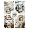 thumbnail image 3 of Black Plaid Easter Cloth Napkins Set of 8 Reusable Dinner Napkins, Truck Spring Floral Bunny Animals Rustic Cocktail Napkin Washable Table Napkins for Wedding/Holiday Party/Baby Shower 20"x20", 3 of 7