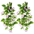 thumbnail image 3 of LABSERRON Green Garlands for Decoration Artificial Vines Morning Glory for Show Windows Party Celebrations 2Pcs 11.4in, 3 of 5