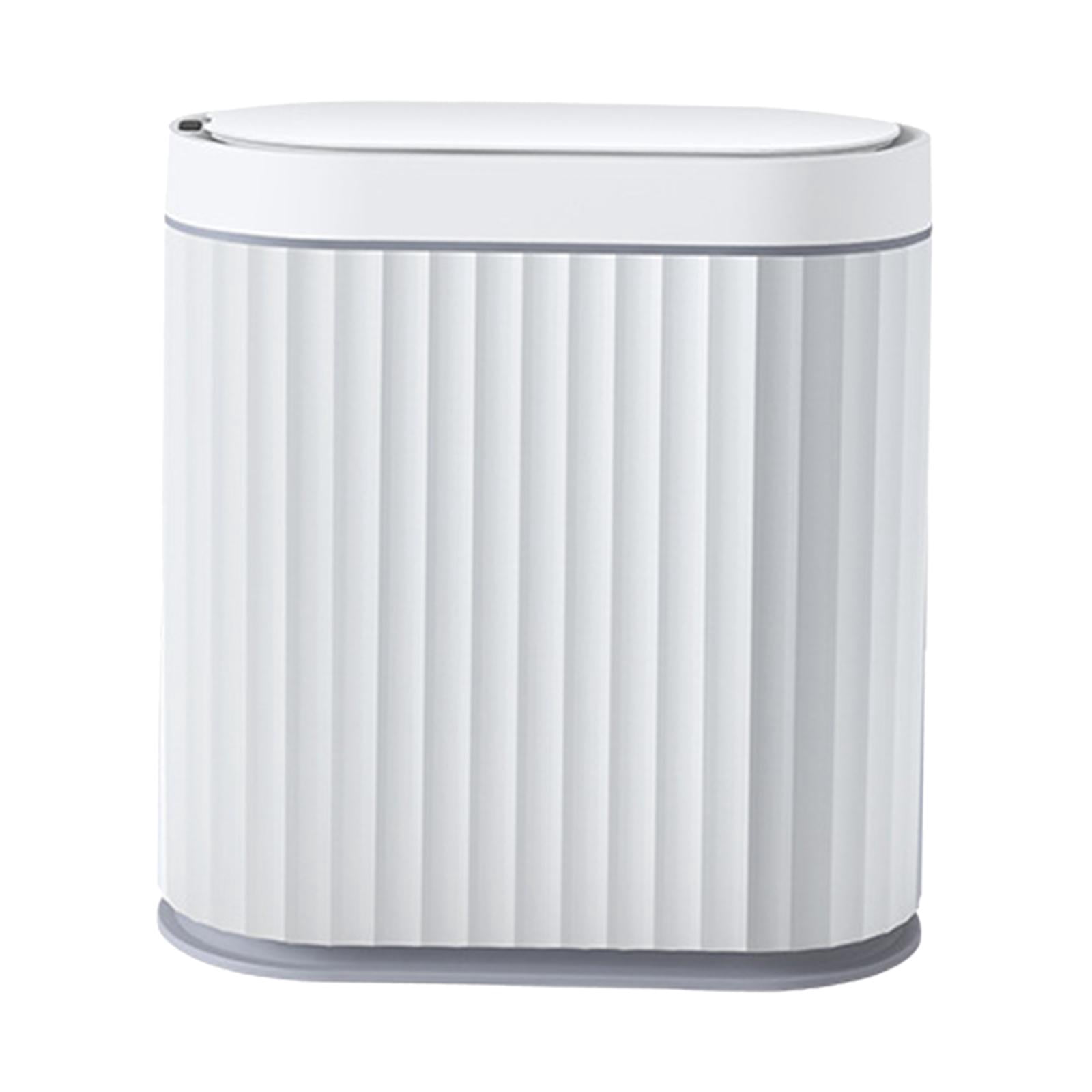 Intelligent Induction Trash Bin, Automatic Garbage Can, Electric Garbage Bin, Large Capacity Touchless Smart Trash Can for Kitchen 7L Gray