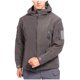 thumbnail image 2 of Puntoco Chaqueta Con Capucha De Manga Larga Cálida Para Hombre, De Color Sólido, Con Cremallera, Para Deportes Al Aire Libre, Con Múltiples Bolsillos, 2 of 7