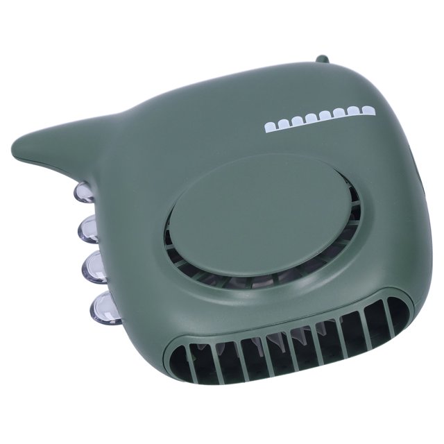 Suministros de oficina, mini ventilador portátil verde, ventilador USB, ventilador de cuello construido para el futuro