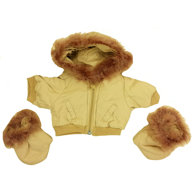 Winter Jacket and Gloves Fits Most 36cm - 46cm build-a-bear, Vermont Teddy Bears, and Make Your Own Stuffed Animals