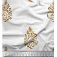 thumbnail image 1 of Soimoi Poly Georgette Fabric Leaves,Floral & Paisley Block Printed Fabric 1 Yard 52 Inch Wide, 1 of 3