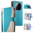 thumbnail image 1 of Funda cartera GANGXUN para Xiaomi Redmi Note 14 Pro 4G , cuero PU con tarjetero, cremallera, correa de mano, soporte y protección 1284°, 1 of 6