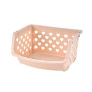 Colorful Plastic Stackable Kitchen Storage Basket, Plastic Multi-Functional Stacking Basket Bin for Kitchen Stackable Counter Basket for Vegetable Produce - Counter Potato and Onion Storage