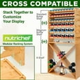thumbnail image 4 of NutriChef 24 Bottle Wine X Rack Shelf Insert - Compatible Modular Wine Rack System - Fits Standard, Magnum and Oversize Size Bottles, 4 of 7