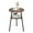 Brown, variant on Gymax 2-tier Accent Coffee Tea Table Nightstand Bedside Table w/ Storage Shelf Walnut