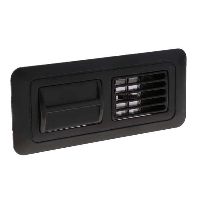 Ventilación con rejilla para coche, autocaravana, yate, barco, calefacción, aire acondicionado y salida de aire. Negro