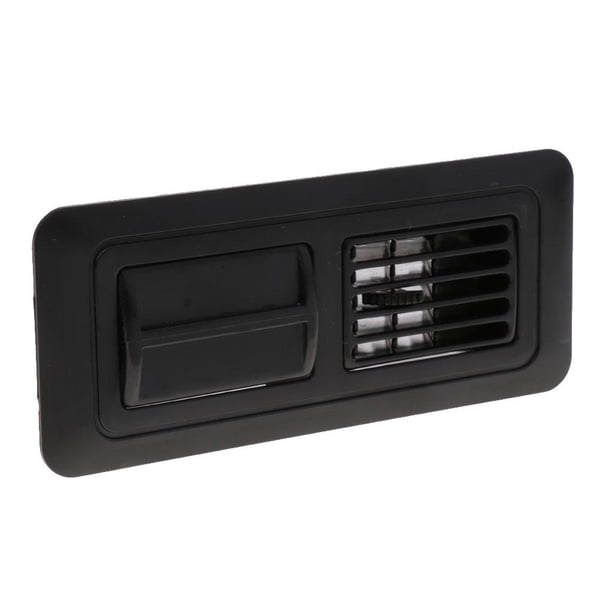 Ventilación de aire con rejilla de ventilación para coche, caravana, yate, barco, calefacción, aire acondicionado Negro