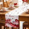 thumbnail image 5 of Love Heart Valentine's Day Table Runner 48 Inches, Eucalyptus Botanical Red Pink Bed Runner Dresser Scarves Tabletop for Indoor Outdoor Parties/Ceremony/Banquet, 13" x 48", 5 of 8
