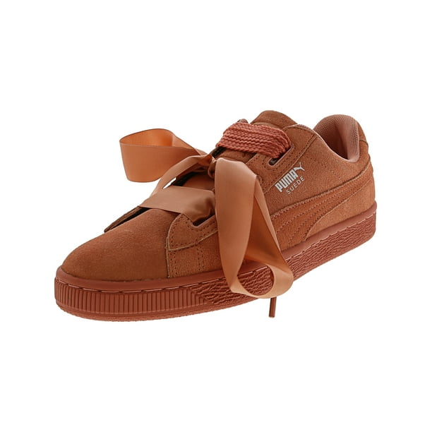 Puma Suede Heart Junior Dessert Flower / White Ankle-High Fashion Sneaker - 6.5M - Walmart.com