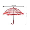 thumbnail image 3 of Photography Props Umbrella Small Craft Lace Umbrellas Lace Sun Umbrella for Children Teas Party, 3 of 9