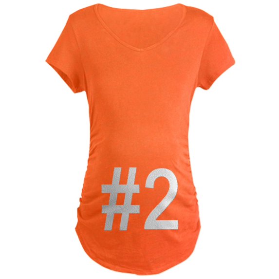 CafePress - #2 Birth Order Baby Number Two Maternity Dark T Sh - Maternity Dark T-Shirt