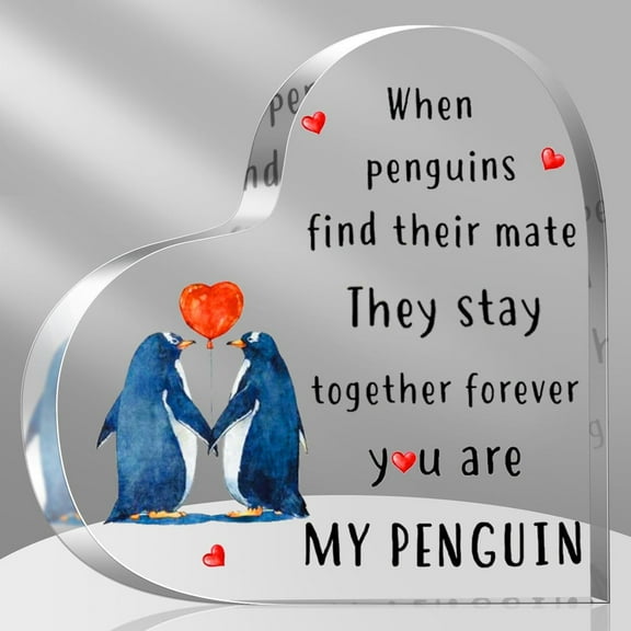 Gift for Her or Him Wedding Anniversary Acrylic Heart Plaque I Love You Gift Valentines Day Christmas Birthday Keepsake Gift for Girlfriend Couple Wife 15x15cm