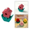 thumbnail image 4 of Creative Flowers Shape Candle Small Scented Birthday Gift Bedroom Office Decorative Photo Props , rojo CUTICAT vela de aromaterapia, 4 of 7