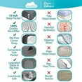thumbnail image 3 of DREAMCARE - Bed Sheets Set - Queen Size Sheet with Side Pocket - 6pcs Set, 15 inches, Gray, 3 of 9