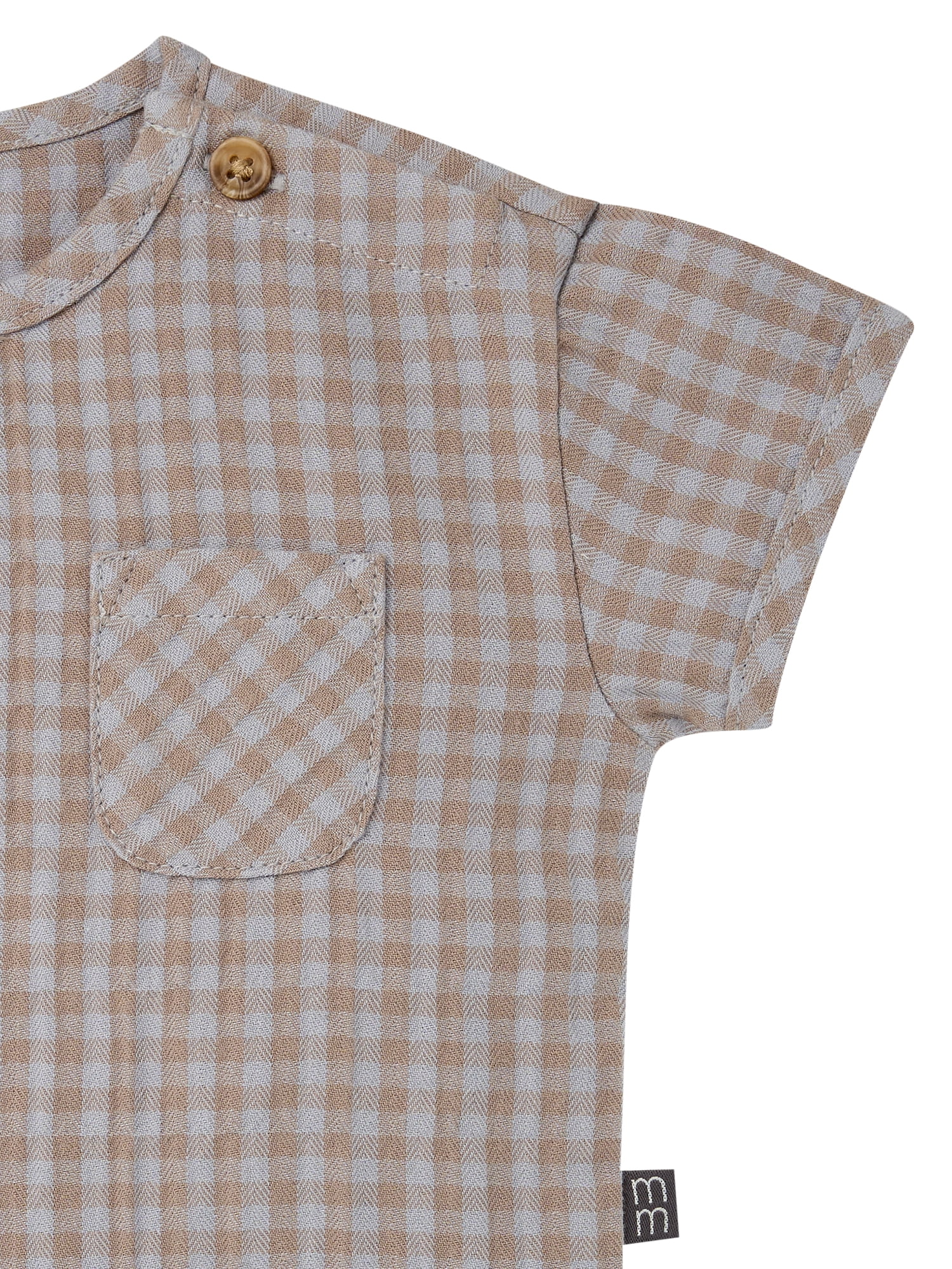 Modern Moments by Gerber Baby Boy Button Top and Pant Set, 2-Piece, Sizes 0/3 Months - 24 Months