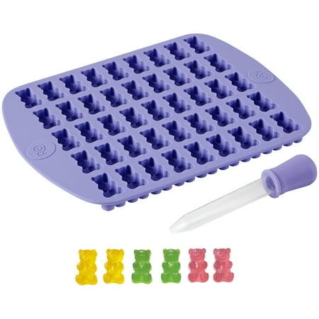 Rosanna Pansino by Wilton Silicone Gummy Bear Candy Mold, 2-Piece Set
