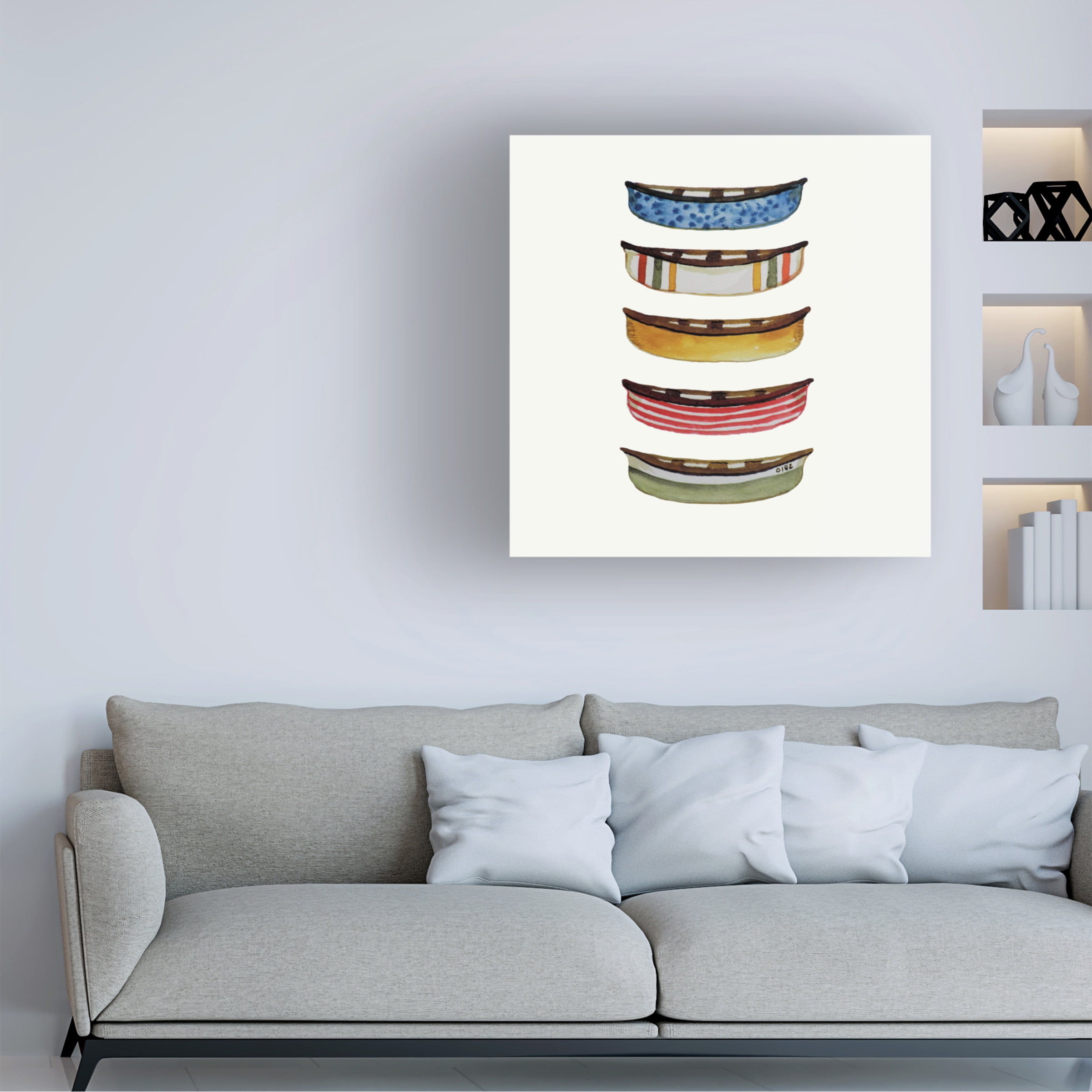 Sylvie Demers 'Canoe' Canvas Art