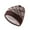 Coffee, variant on Jamicy Winter Knit Beanie for Women Warm Soft Snowflake Hat, Soft Stretch Skull Cap for Outdoor Cold Weather