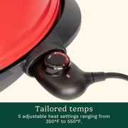 Cuisinart Indoor/Outdoor Electric Grill, 2-in-1 Portable BBQ with Nonstick Cooking Surface, Electric Grill Outdoor with Adjustable Heat
