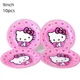 thumbnail image 3 of Decoraciones para baby shower de Hello Kitty Cat en color rosa Globos para el quinto cumpleaños de niñas Platos de papel Vajilla desechable Suministros para fiestas, 3 of 5