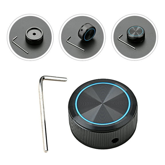 OUNONA Universal Guitar Knob, Aluminum Alloy, Comfortable Grip Replacement Part for Electric Bass Guitar