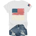 thumbnail image 5 of Only Moment American Pride Graphic Tee Crew Neck Short Sleeve Patriotic Graphic Tee 4th of July Independence Day Shirt Casual Short Sleeve Tops White,3XL, 5 of 5