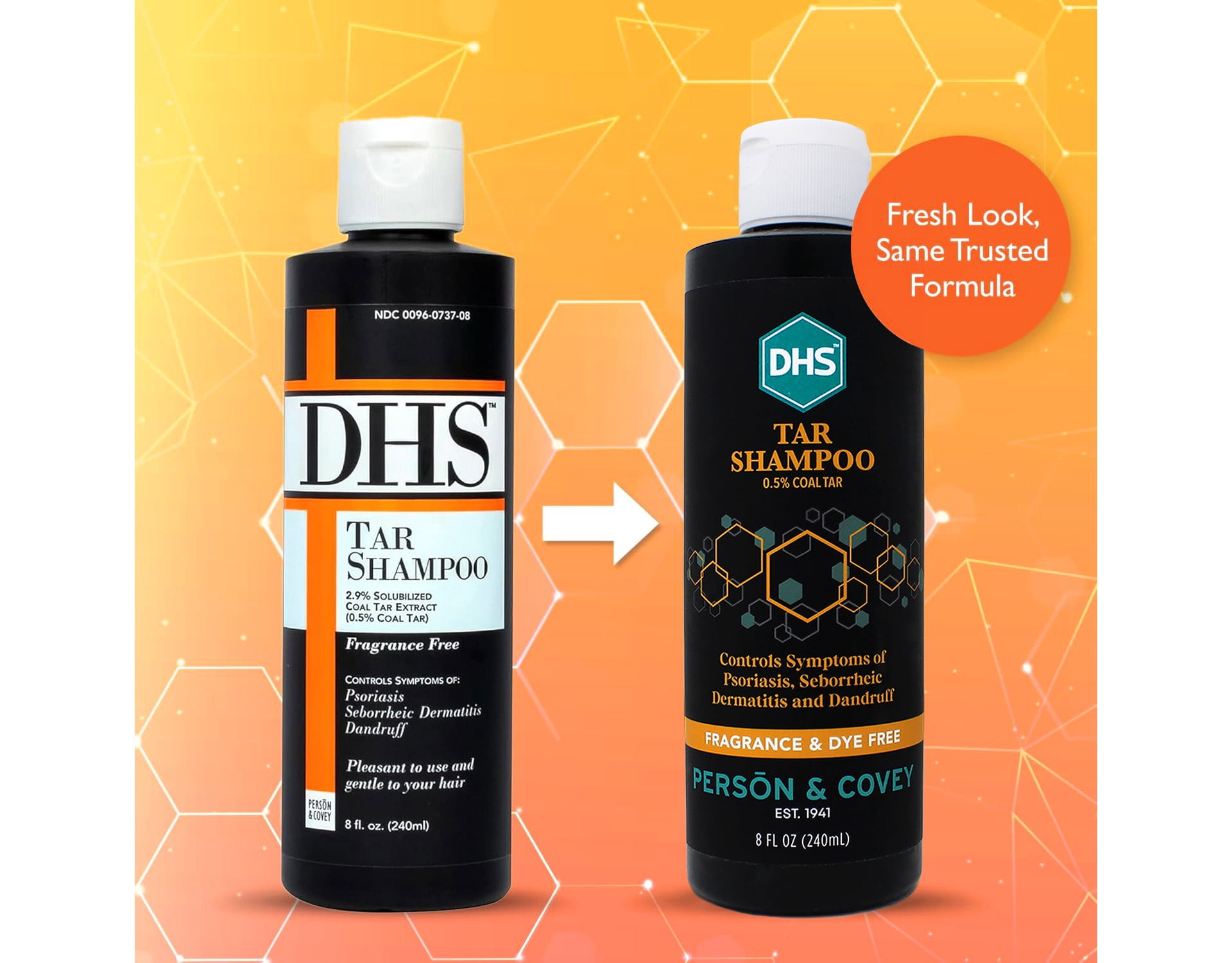 DHS Tar Shampoo, 8 Fluid Ounce