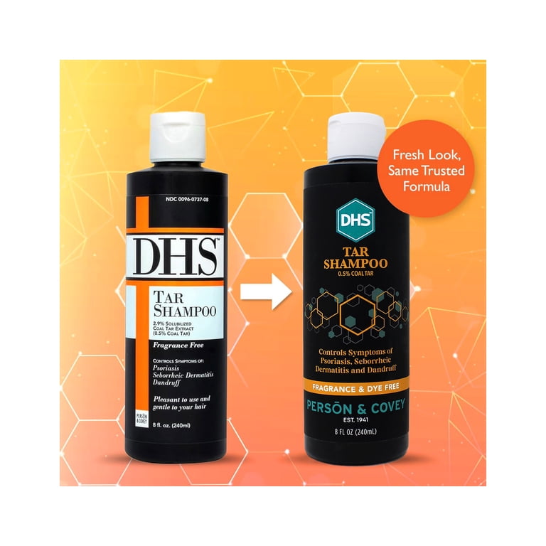 DHS Coal Tar Dandruff & Seborrheic Dermatitis Relief Shampoo 8 oz