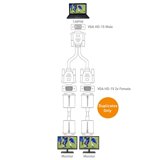 Cable Atters Cable VGA A VGA Con Ferritas (cable SVGA) 6 Pies