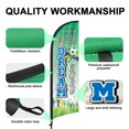 thumbnail image 4 of Kick Off The Dream 2026 Swooper Flags with Pole and Ground Spike, 8FT Tall Feather Advertising Banner for Sports Shops, Game Day Promotions Events, 4 of 8