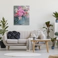 thumbnail image 2 of Stupell Industries Pink Floral Arrangement Soft Focus Grey Pot, 30 x 40, Designed by Sarah Jane, 2 of 5