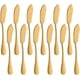 thumbnail image 1 of Juego de cuchillos para tarta de bodas, cubiertos dorados mate pulidos a espejo, material apto para uso alimentario, resistente a la corrosión a altas temperaturas, para comedores elegantes y, 1 of 5
