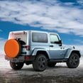 thumbnail image 2 of Haiem Spare Tire Cover , Wheel Cover with Orange Scales printed, Camper Spare Tire Cover Fit for Jeep Wrangler Rv SUV Truck Travel Trailer-17 inch, 2 of 9