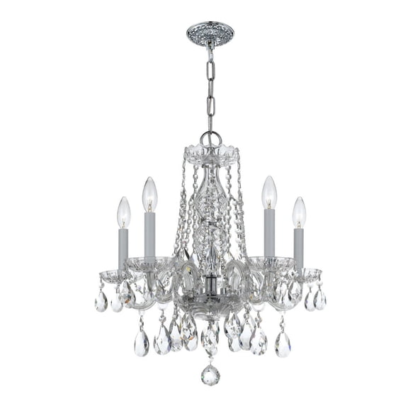 Crystorama Lighting - Five Light Mini Chandelier - Mini Chandelier - Crystal -