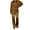 Coffee, variant on Spring Tops for Women Womens Sets 2 Piece Outfits Two-Piece Women's Casual Solid Turn-down Collar Long Sleeve Shirt Tops And Trousers Set Suit
