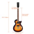 thumbnail image 2 of Zimtown Cuerpo sólido de guitarra eléctrica para principiantes de 39 pulgadas con estuche, color atardecer Zimtown Guitarra electrica, 2 of 6