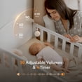 thumbnail image 5 of Dreamegg Baby Sound Machine with White Noise & Night Light, Portable Baby Soother for Home & Travel, Cream, 5 of 9