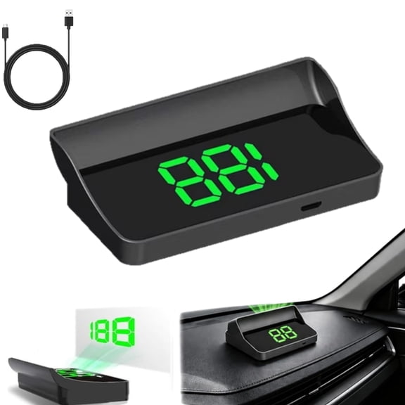 Smart In Car Hud Copilot, USB Car HUD Speedometer with GPS BDS Navigation, 10Hz Refresh, MPH Display, Plug & Play Speed Display for Cars, Trucks