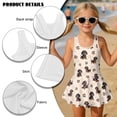thumbnail image 6 of Xoenoiee Dachshund Paw Heart Love Print Toddler Little Girls One Piece Swimsuits Ruffles Bathing Suits Sleeveless Swimwear Crewneck Swim Dress with Ruffle Skirt, Size 6-7 Years, 6 of 7