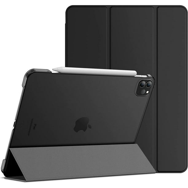 Supershield Coque iPad Pro 11 Slim Stand Coque Arrière Dure Smart Cover pour iPad Pro 11 Inch 4ème Génération 2022 / 3ème Génération 2021 / 2ème Génération 2020 & nbsp; - Noir