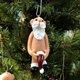thumbnail image 3 of Juego de 2 colgantes navideños XCF Papá Noel desnudo Resina Decoraciones de Nochevieja, 3 of 4