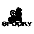 thumbnail image 3 of Spooky Ghost Halloween Themed Laser Cut Solid Steel Decorative Home Accent Wall Sign Hanging, 3 of 3