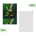 thumbnail image 2 of Easygdp St. Patrick's Day4 Golf Towel 24x16in for Men and Women with Carabiner Clip for Easy Attachment, 2 of 8