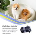 thumbnail image 4 of Methold Ropa para perros, suministros para mascotas, chaleco para cachorros a cuadros flexible para mantener el calor, disfraces, elasticidad para las Type2 NO2 Methold PT003820-03B, 4 of 6