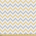 thumbnail image 1 of Abstract Upholstery Fabric by the Yard, Minimalistic Chevron Zig Zag Geometric in Pastel Colors, Decorative Fabric for DIY and Home Accents, Blue Grey Pastel Brown by Ambesonne, 1 of 5
