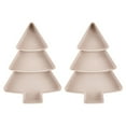 thumbnail image 1 of CIMAXIC christmas 2Pcs Multifunction Christmas Tree Shape Fruit Plates Plastic Candy Snack Trays,10.24"X7.28"X1.18", 1 of 5
