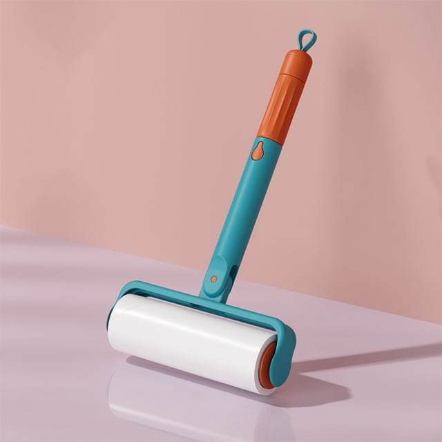 Fiudx Rodillo Quitapelusas, Extra Adherente, Recargable, Fácil de Usar, para Limpieza de Muebles y Ropa, Hogar, Coche y Oficina, 60 Hojas, 16 Cm, Incluye Funda Protectora.